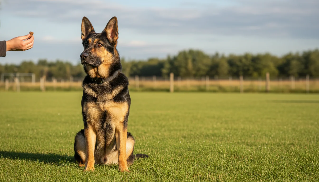 German Shepherd training — breed-specific guide with commands, schedule, and common mistakes