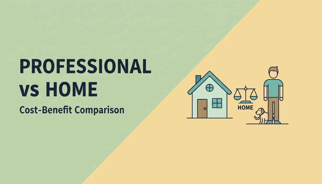 Professional vs Home Training — complete dog training methods guide
