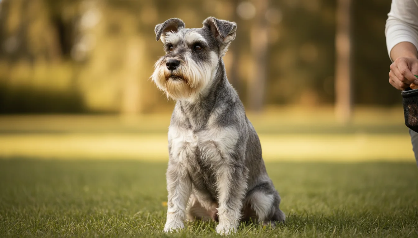 Miniature Schnauzer training — breed-specific guide with commands, schedule, and common mistakes