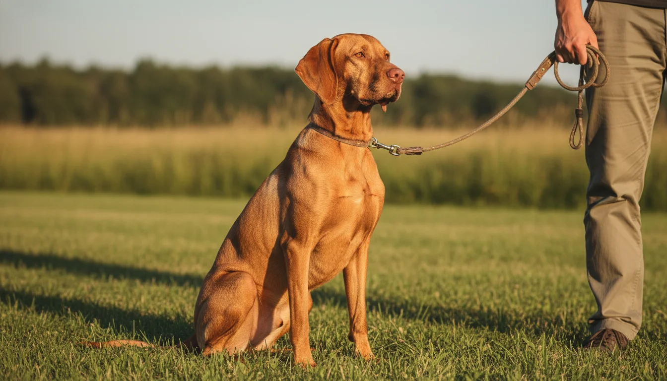 Vizsla training — breed-specific guide with commands, schedule, and common mistakes