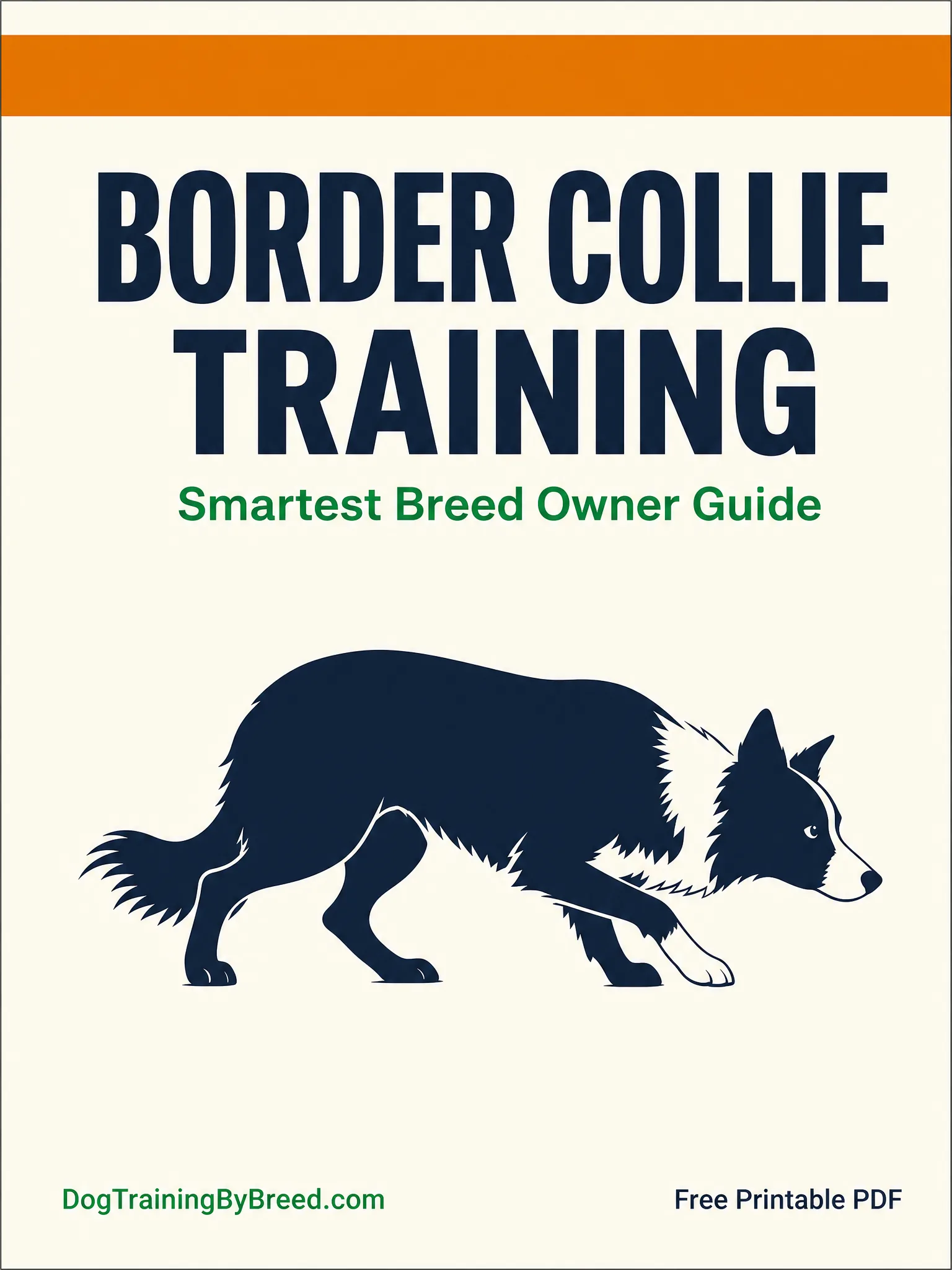 Border Collie Training PDF (Free 8-Week Guide) cover preview