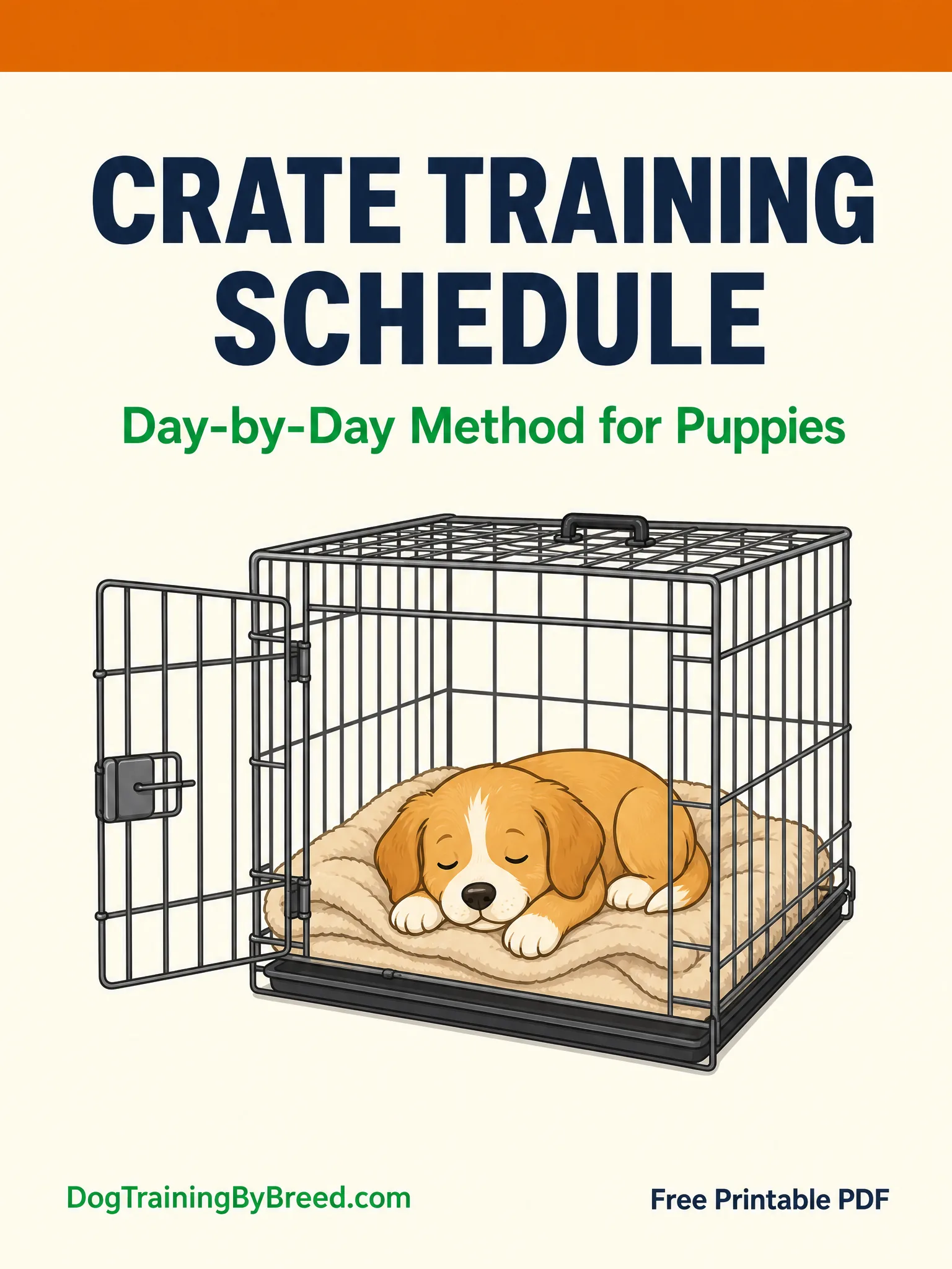Crate Training Schedule PDF (Free 7-Day Method) cover preview