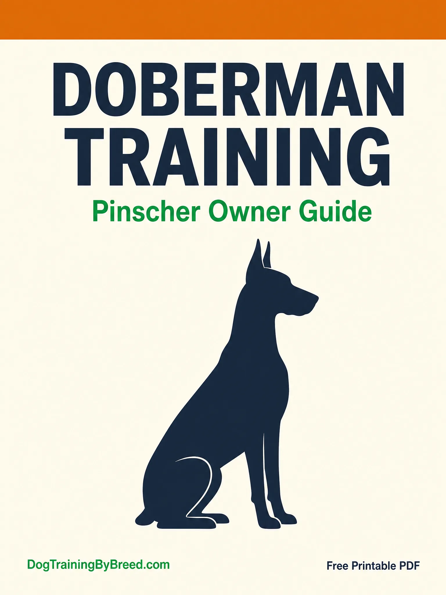Doberman Training PDF (Free 10-Week Guide) cover preview