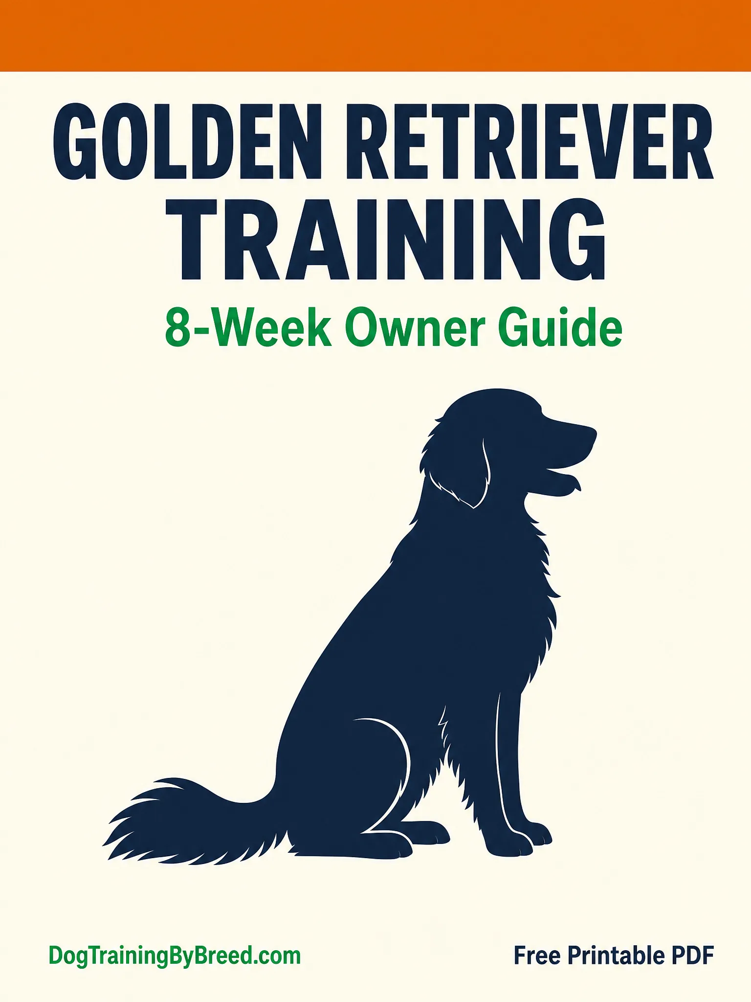 Golden Retriever Training PDF (Free 8-Week Guide) cover preview